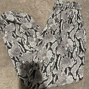 Express XS pants snake skin